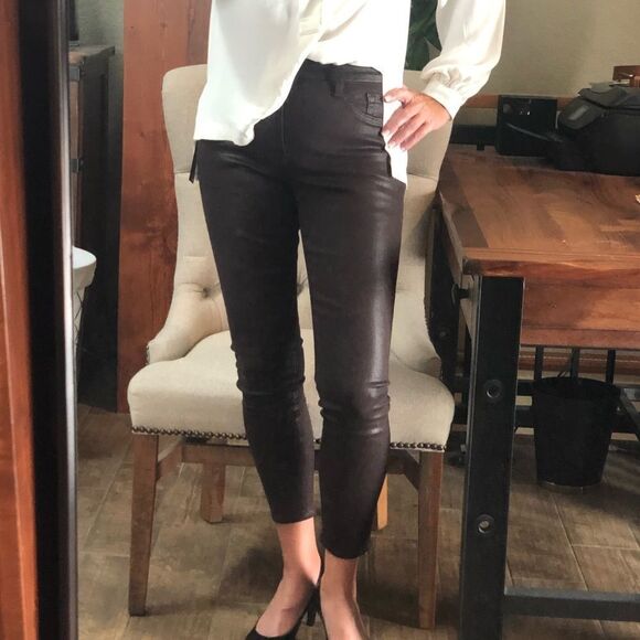 😱👏🏻Jen 7 by 7 for all Mankind coated skinny Ankle Jeans - Picture 8 of 12